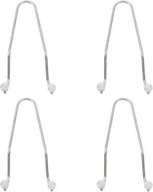 Ciieeo 4pcs Car Hooks with Rhinestone Bling Headrest Hangers for Cellphone and Handbag Storage Durable and Stylish Auto Accessories for Organized Vehicle