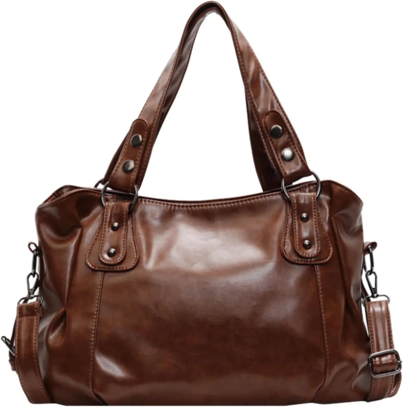 City Bowling Bags Trendy Y2k Streetwear Women's Leather Tote Bag Preppy Cute Purse