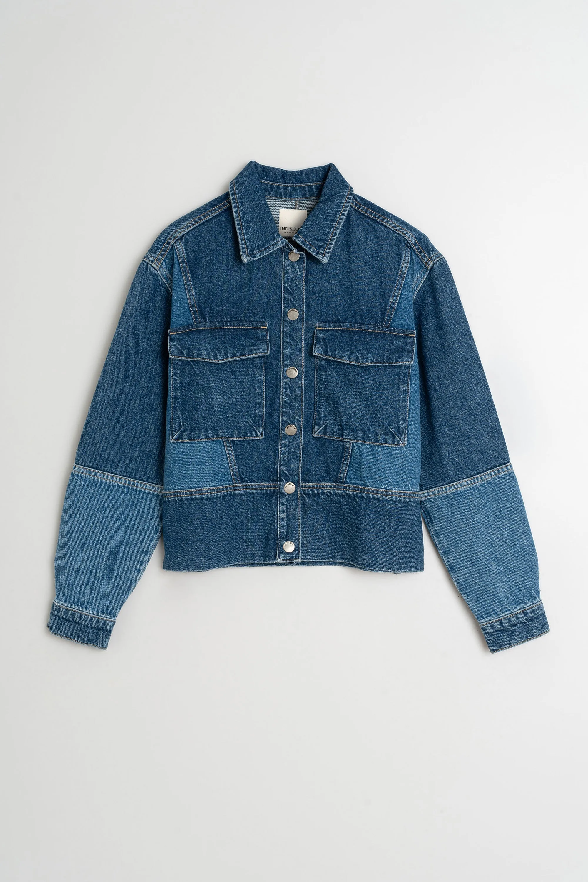 [CL] BICOLOR PATCH JACKET