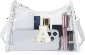 Clear Bag for Stadium Events Transparent Shoulder Bag Purses Crossbody Bags for Women