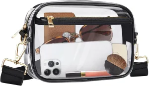 Clear Bag Stadium Approved, Clear Crossbody Bag Purses for women for Concert, Sports, Festivals