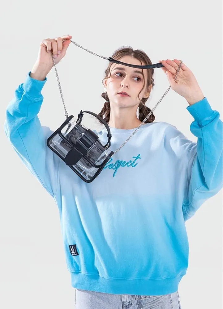 Clear Bag Stadium Events Women 2025 Trendy PVC See Through Purses Chain Shoulder Crossbody Bags Satchel Mini Handbag