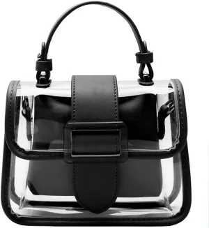 Clear Bag Stadium Events Women 2025 Trendy PVC See Through Purses Chain Shoulder Crossbody Bags Satchel Mini Handbag