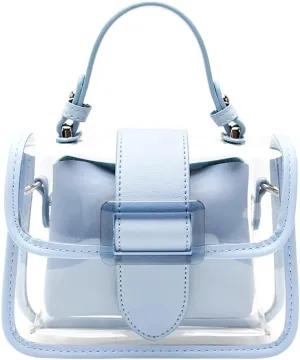 Clear Bag Stadium Events Women 2025 Trendy PVC See Through Purses Chain Shoulder Crossbody Bags Satchel Mini Handbag