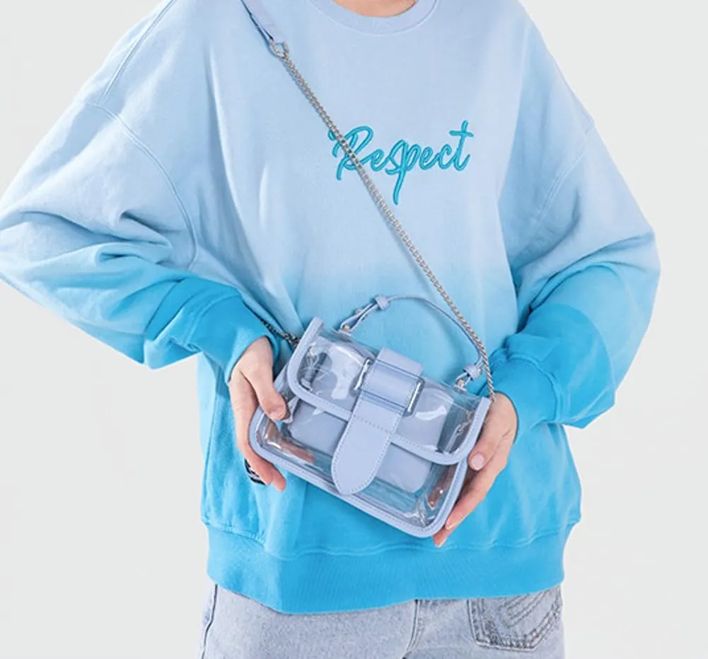 Clear Bag Stadium Events Women 2025 Trendy PVC See Through Purses Chain Shoulder Crossbody Bags Satchel Mini Handbag