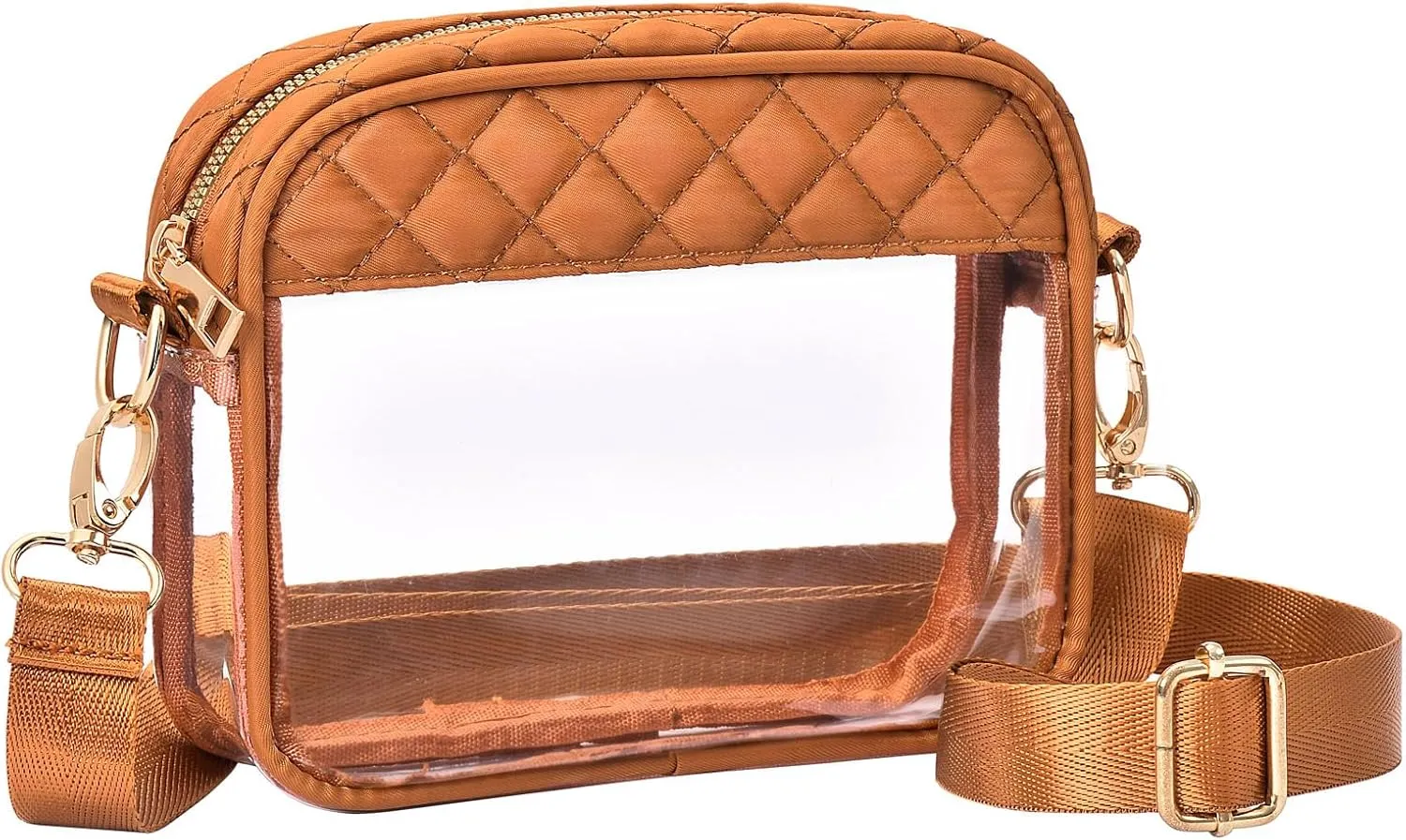 Clear Crossbody Bag Stadium Approved, Clear Bag for Stadium Events, Small Clear Purses for Women Stadium Crossbody