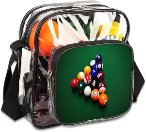 Clear Crossbody Bag Stadium Approved for Women and Men Transparent Messenger Shoulder Bag Clear Purse Bag