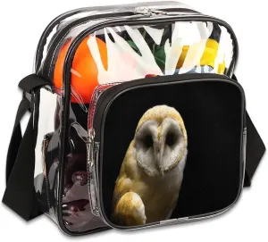 Clear Crossbody Bag Stadium Approved for Women and Men Transparent Messenger Shoulder Bag Clear Purse Bag