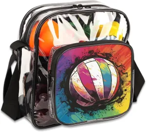 Clear Crossbody Purse Bag Clear Messenger Shoulder Bags See Through Transparent Purse