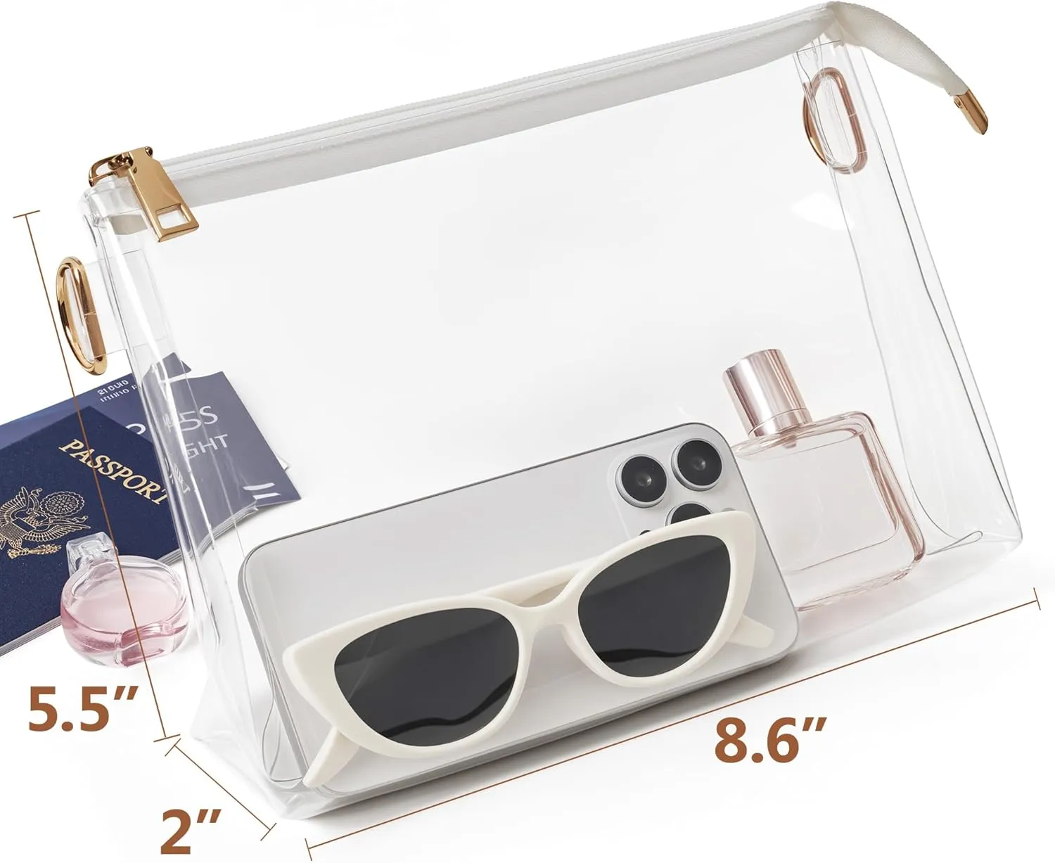 Clear Purse for Women Stadium Approved Clear Crossbody Bag for Stadium Events Transparent Purse Bag for Sports