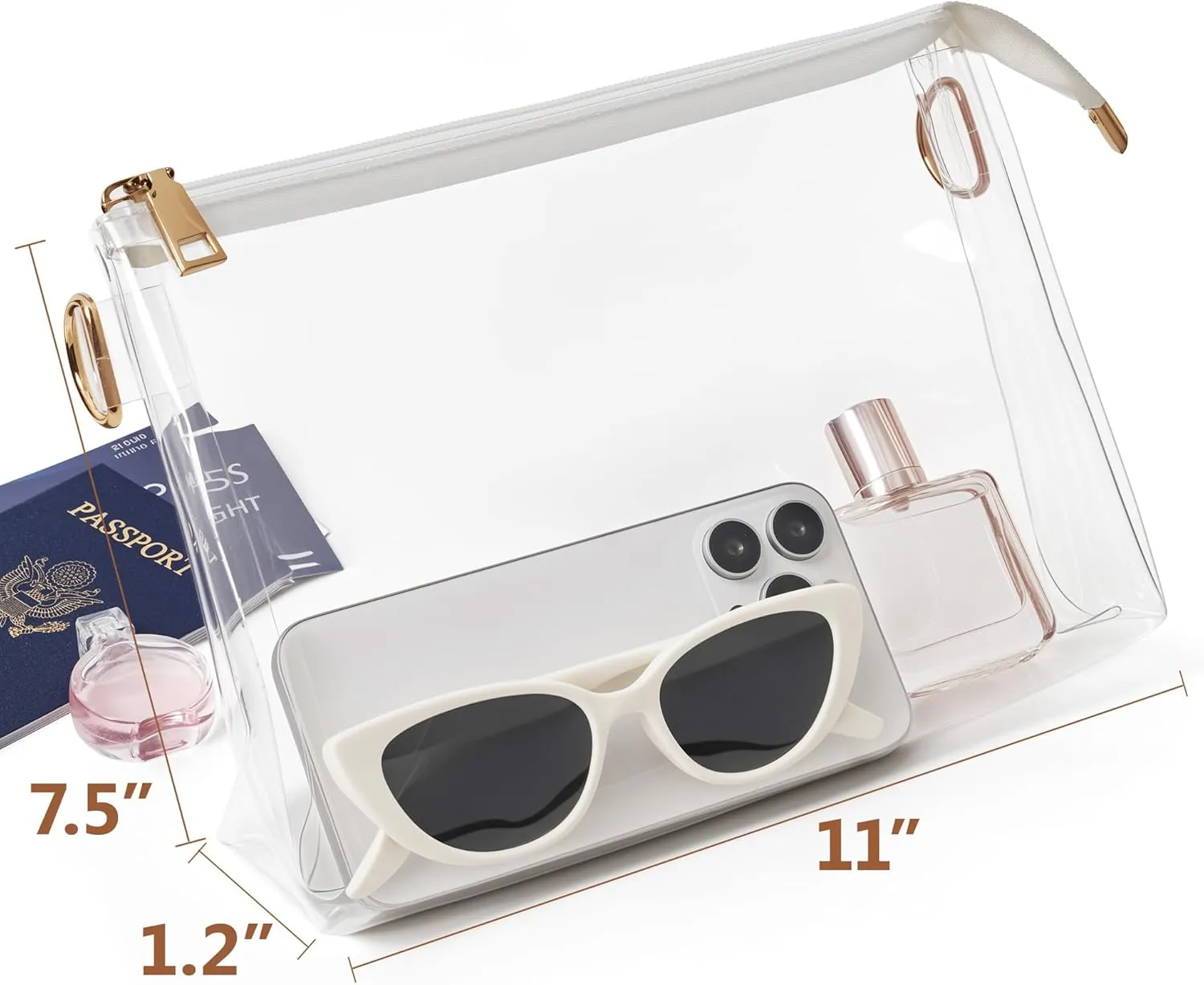 Clear Purse for Women Stadium Approved Clear Crossbody Bag for Stadium Events Transparent Purse Bag for Sports
