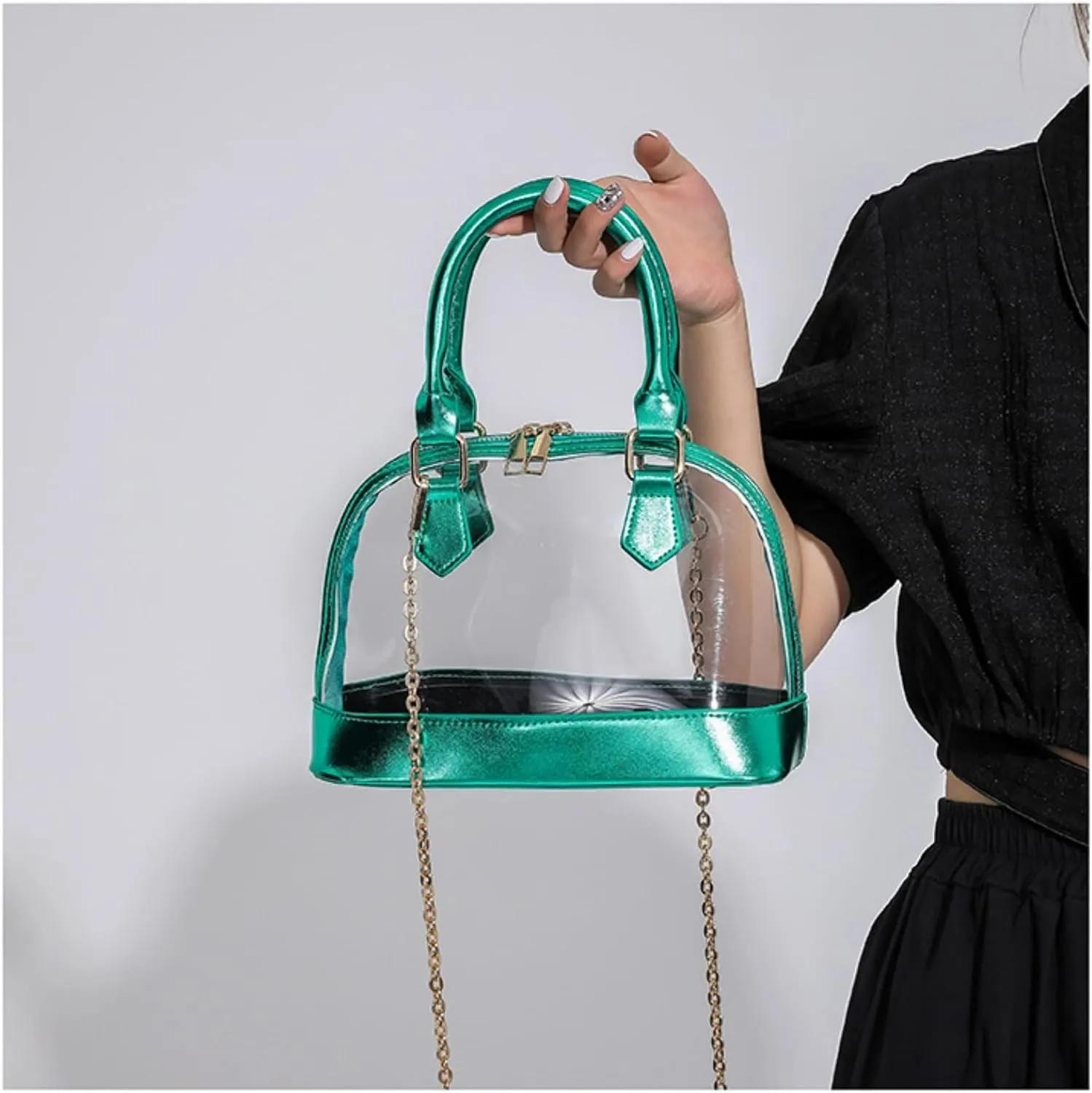 Clear Purse Stadium Approved Clear Crossbody Bag Shoulder Bag Women Handbag Purses Concerts Sports Events Festivals