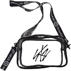 Clear PVC Cross Body Bag, Stylish Travel Shoulder Satchel