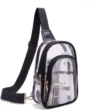 Clear Sling Bag for Stadium Events, Crossbody Bag for Women - Stadium Approved