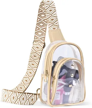 Clear Sling Bag for Stadium Events, Crossbody Bag for Women - Stadium Approved