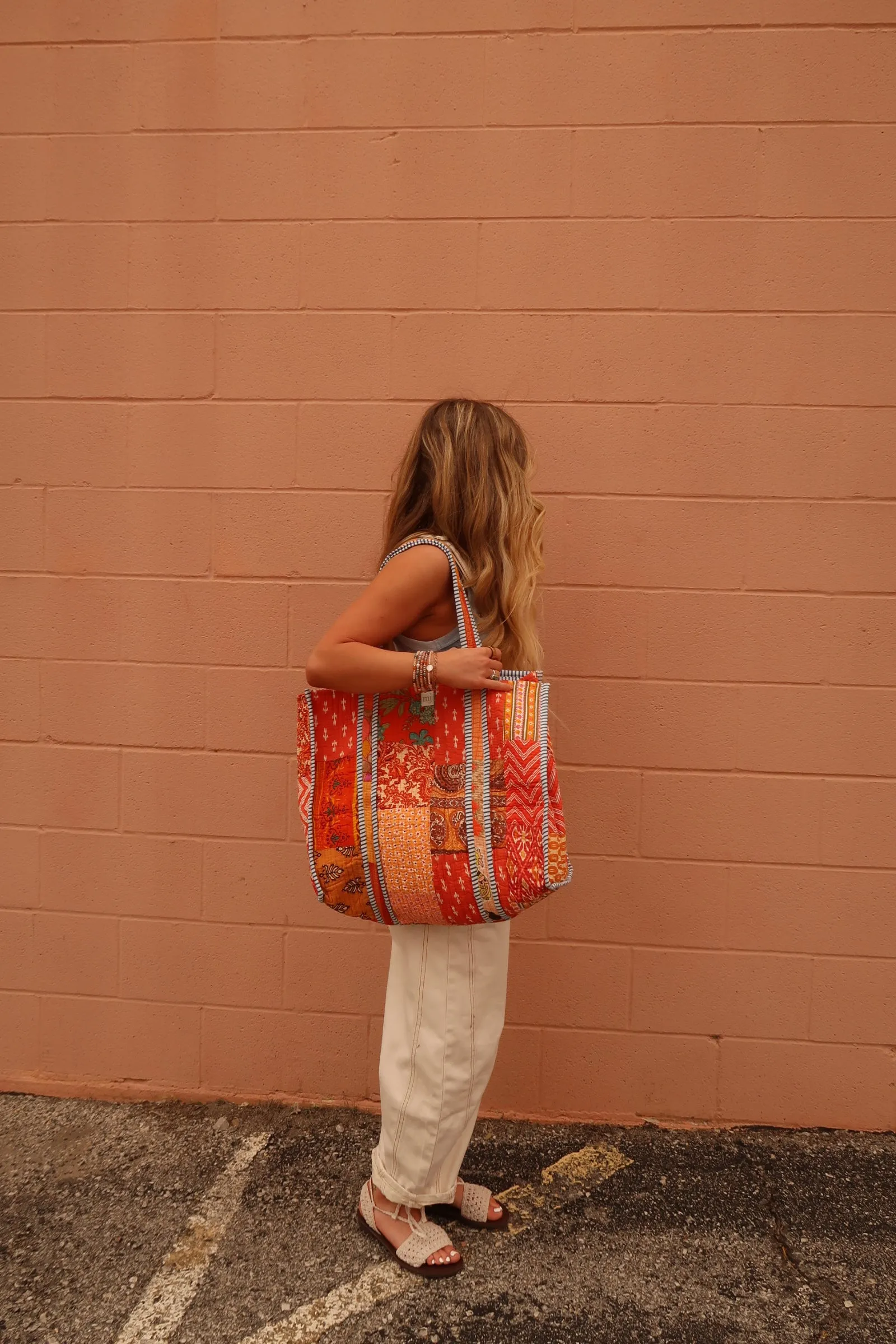 Clementine Quilted Tote Bag