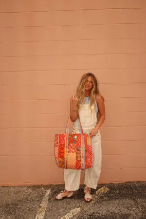Clementine Quilted Tote Bag