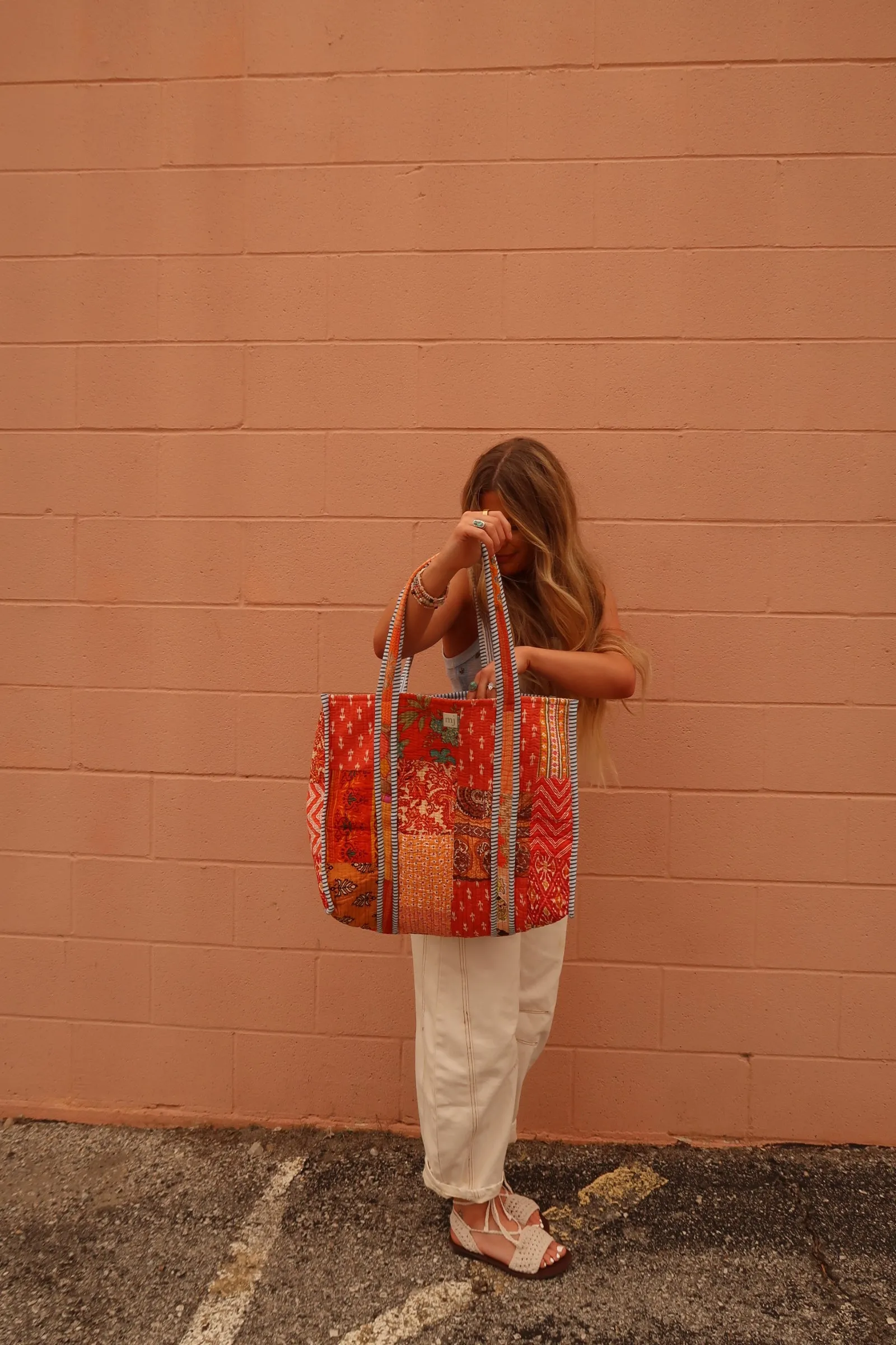 Clementine Quilted Tote Bag