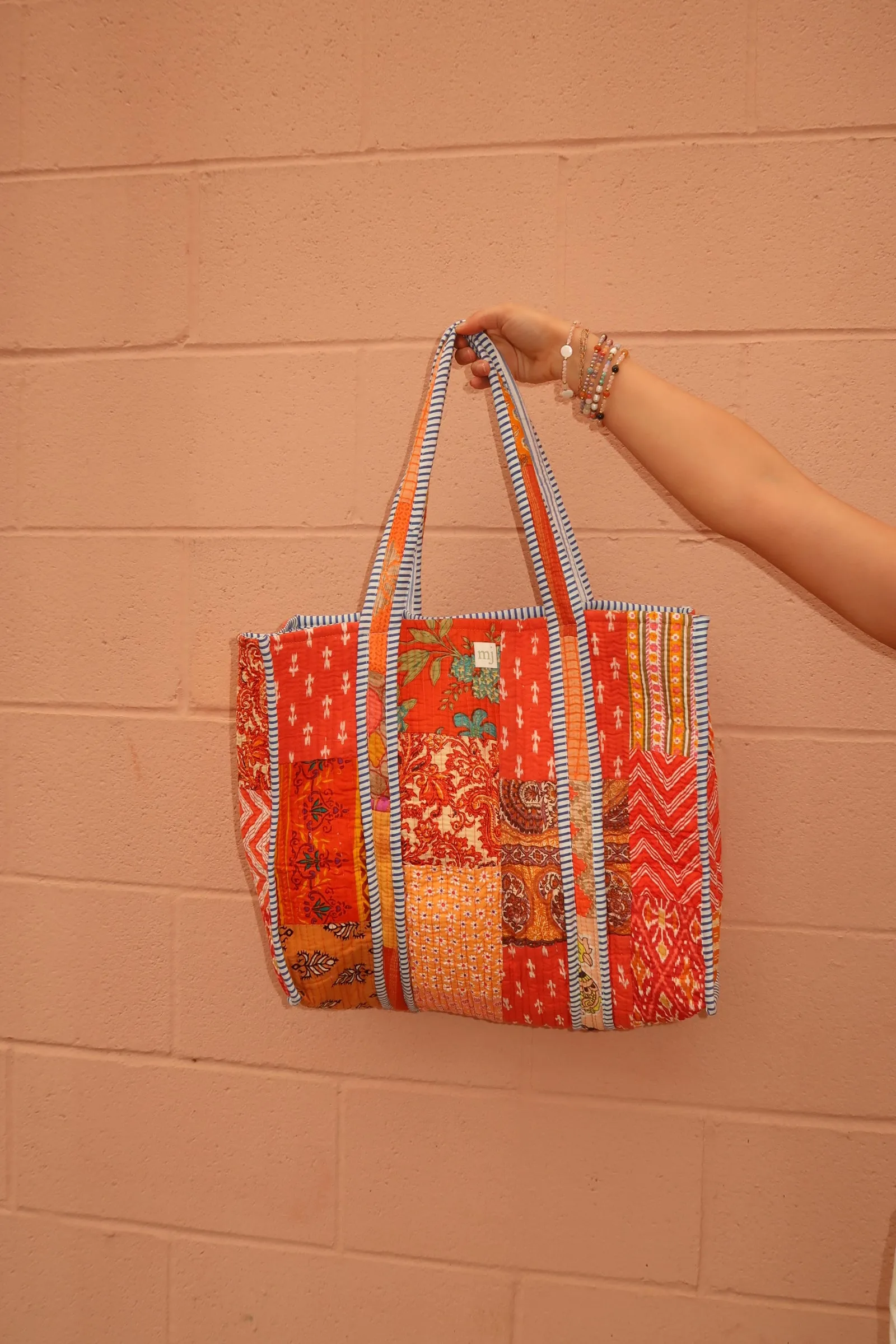 Clementine Quilted Tote Bag