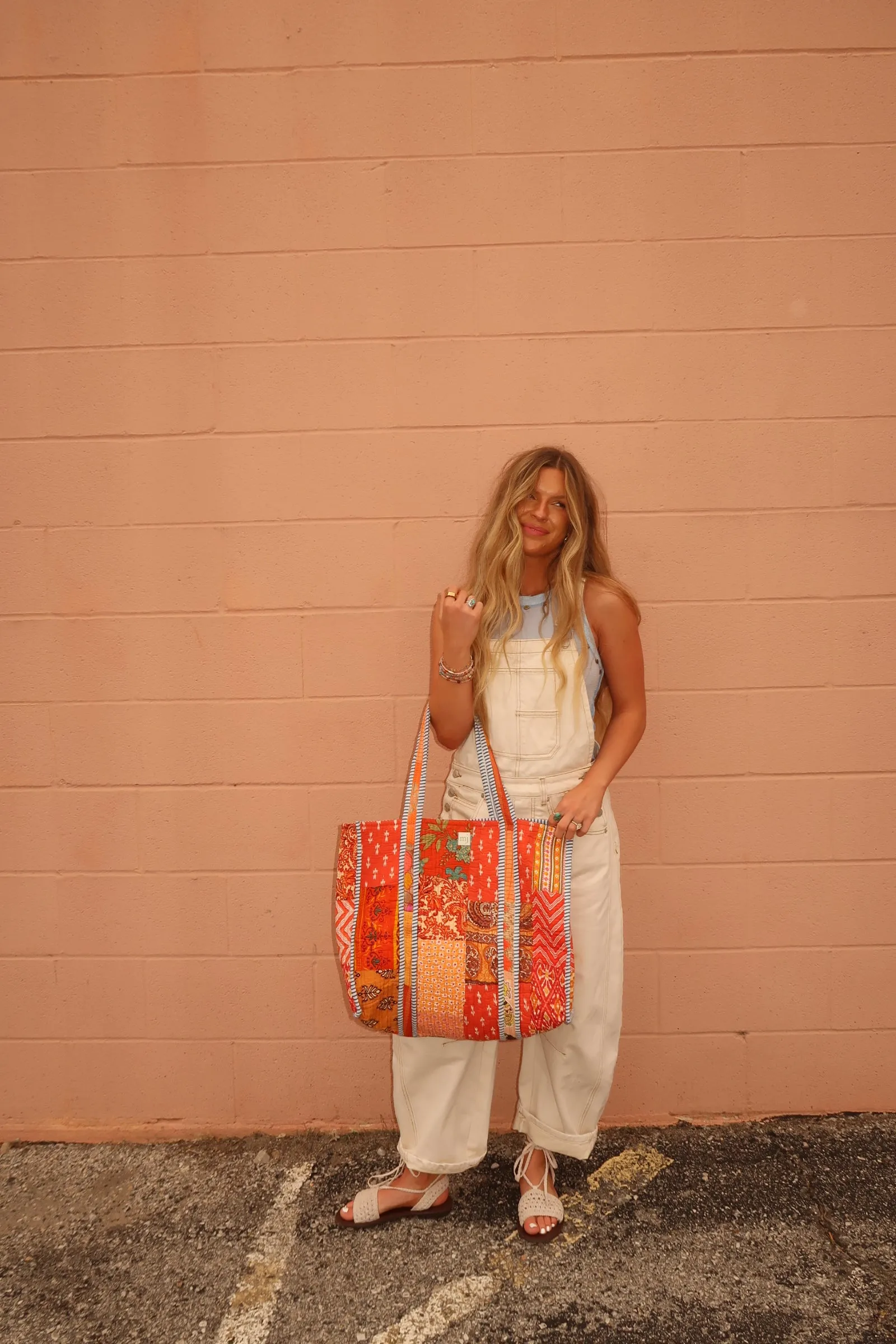 Clementine Quilted Tote Bag