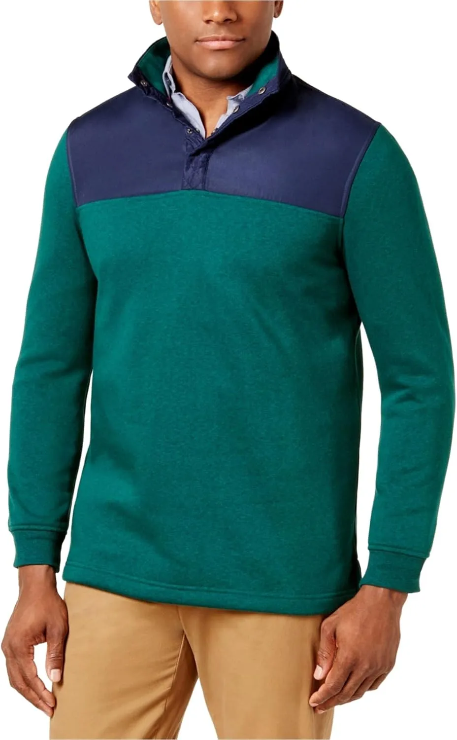 Club Room Mens Colorblocked Knit Sweater
