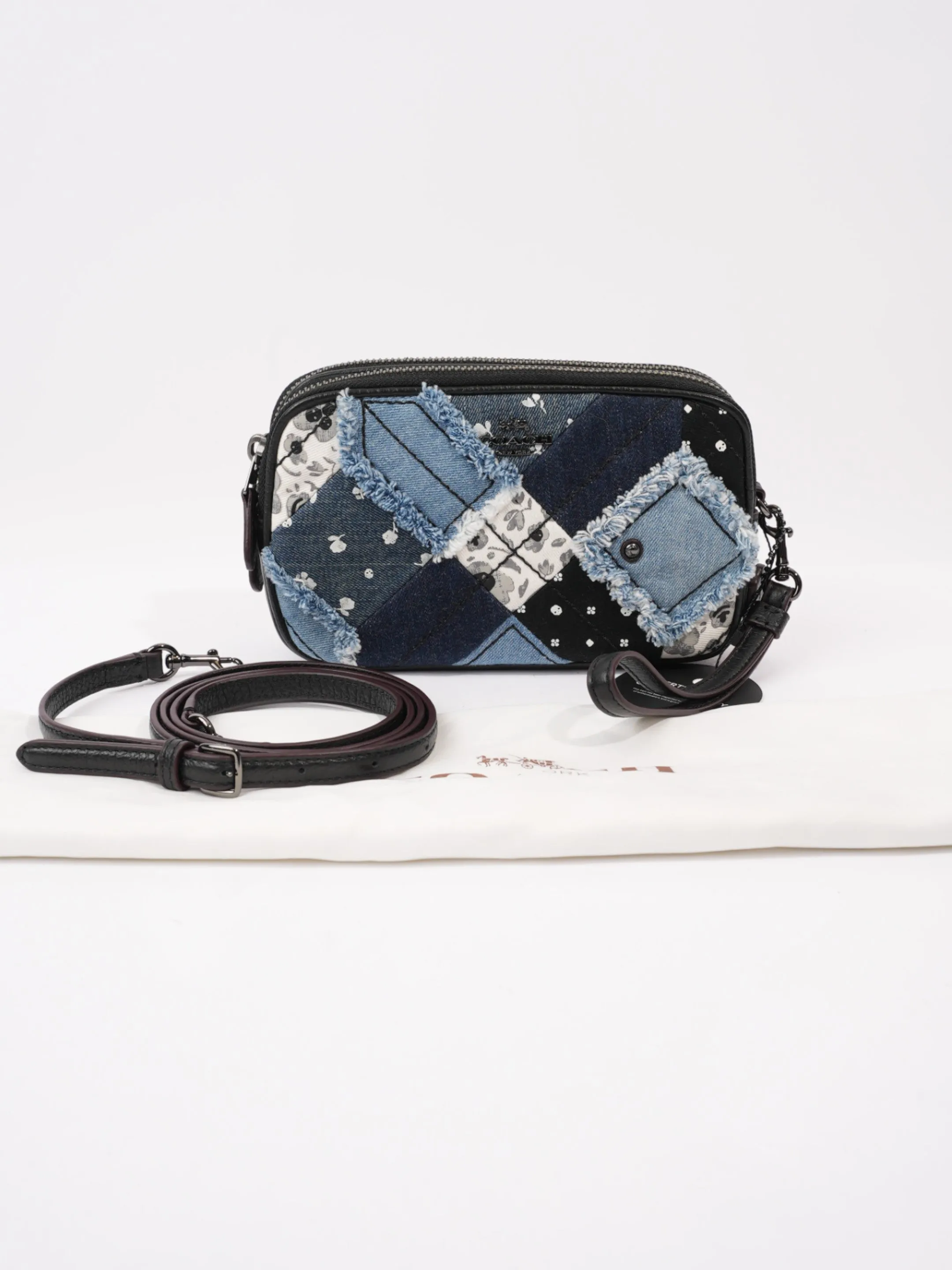 Coach Jes with Americana Patchwork Black / Blue Leather