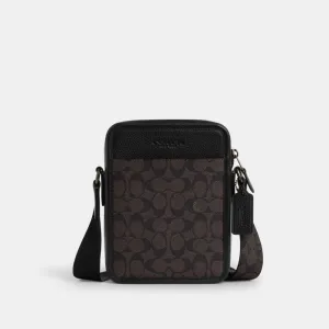 Coach Sullivan Crossbody Bag In Signature Canvas Signature Canvas-Qb-Walnut-Black