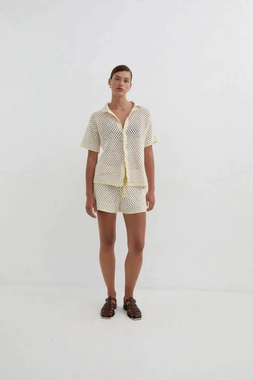 Connie Knit Shirt Cream