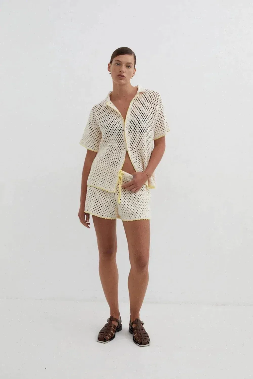 Connie Knit Shirt Cream