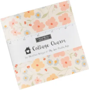 Cottage Charm Charm Pack by Heather Briggs; 42 5-inch Precut Fabric Quilt Squares