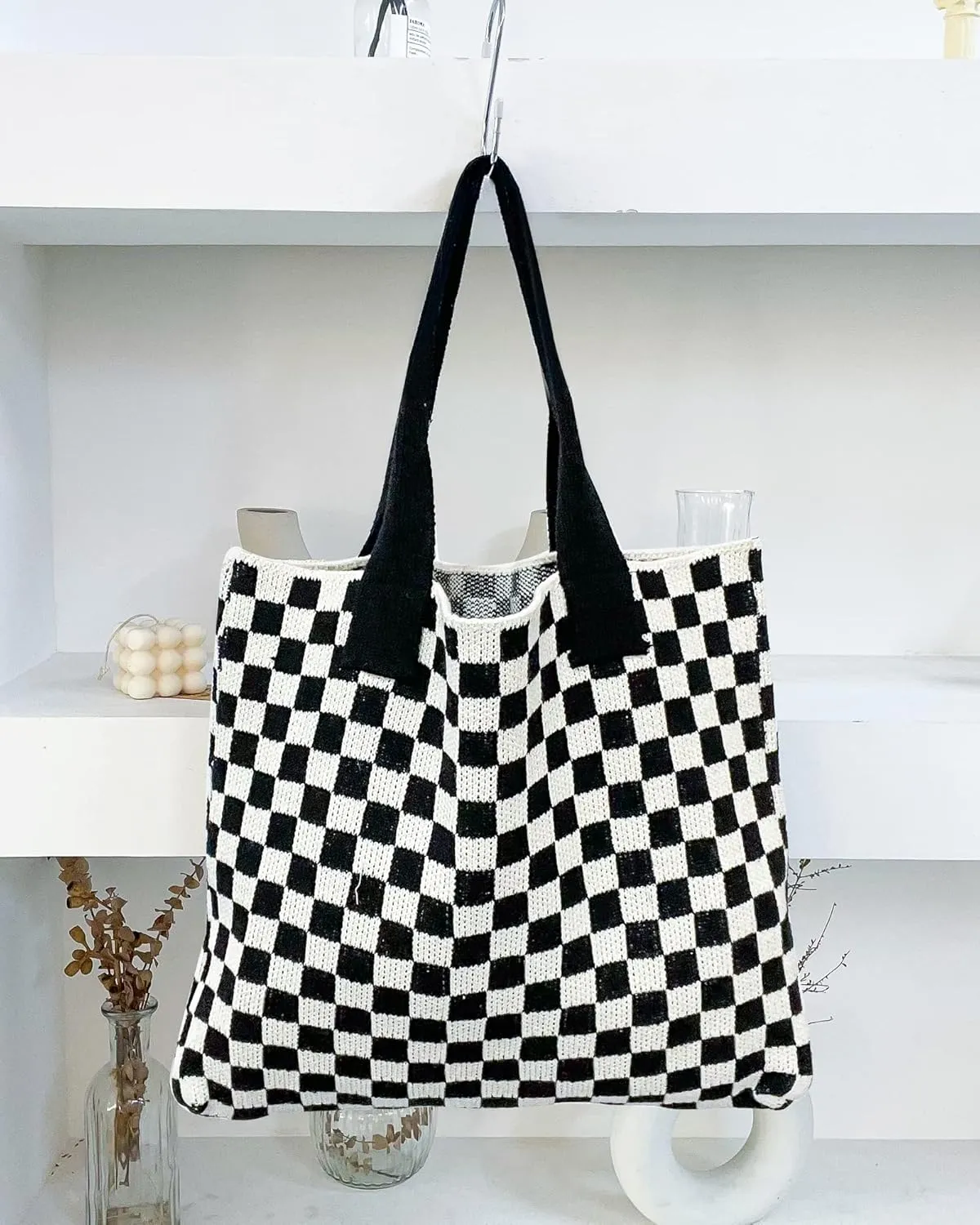 Crochet Bags for Women Summer Beach Tote Bag Large Capacity Shoulder Bag Aesthetic Hobo Bag Knit Bag Hippie Bag