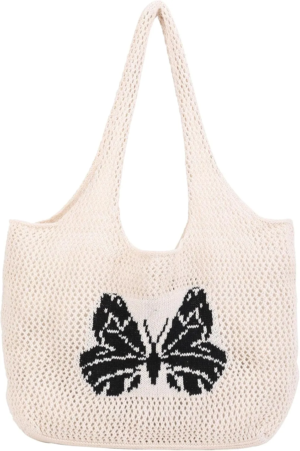 Crochet Bags for Women Summer Beach Tote Bag Large Capacity Shoulder Bag Aesthetic Hobo Bag Knit Bag Hippie Bag