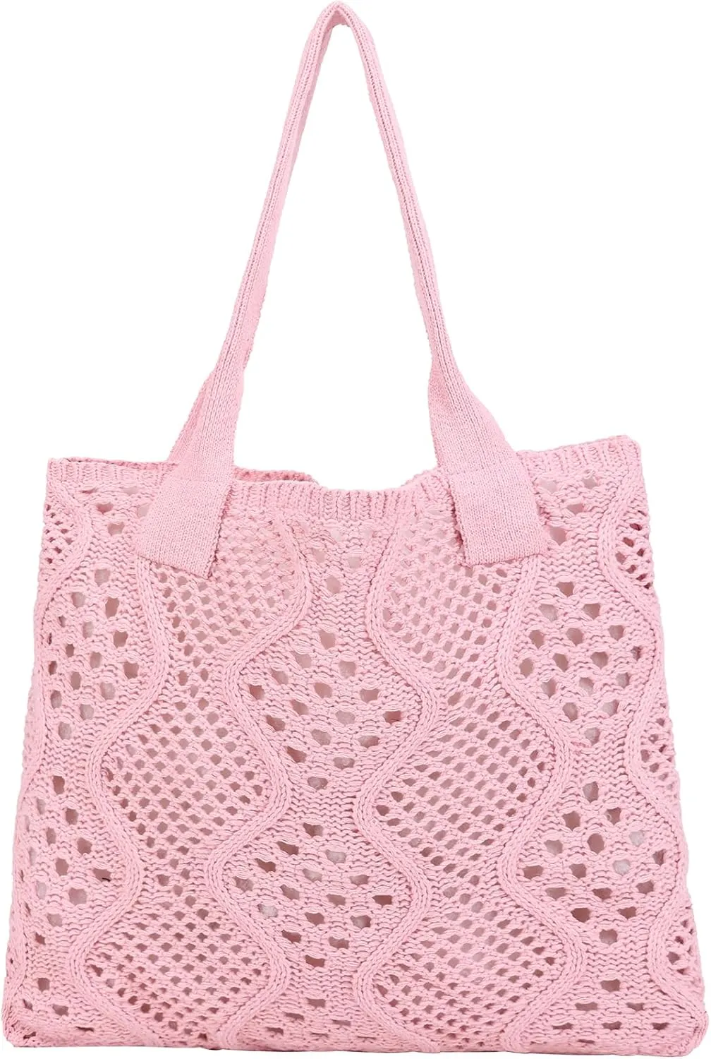 Crochet Bags for Women Summer Beach Tote Bag Large Capacity Shoulder Bag Aesthetic Hobo Bag Knit Bag Hippie Bag