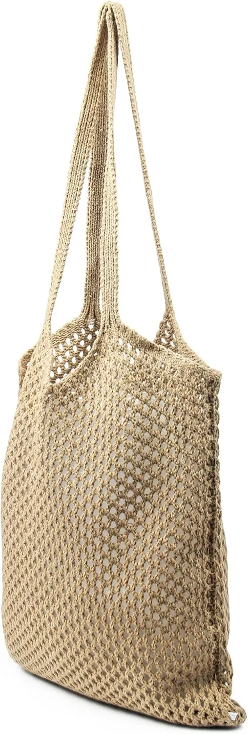 Crochet Mesh Beach Tote Shoulder Handbags Hobo Summer Aesthetic Women's Bag