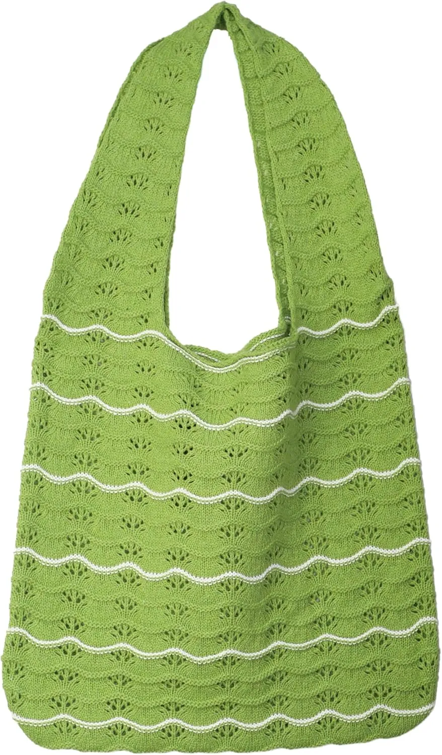 Crochet Tote Bag Cute Purse for Women Cutecore Key Chain Y2K Accessories Valentines Aesthetic Handbags for Women