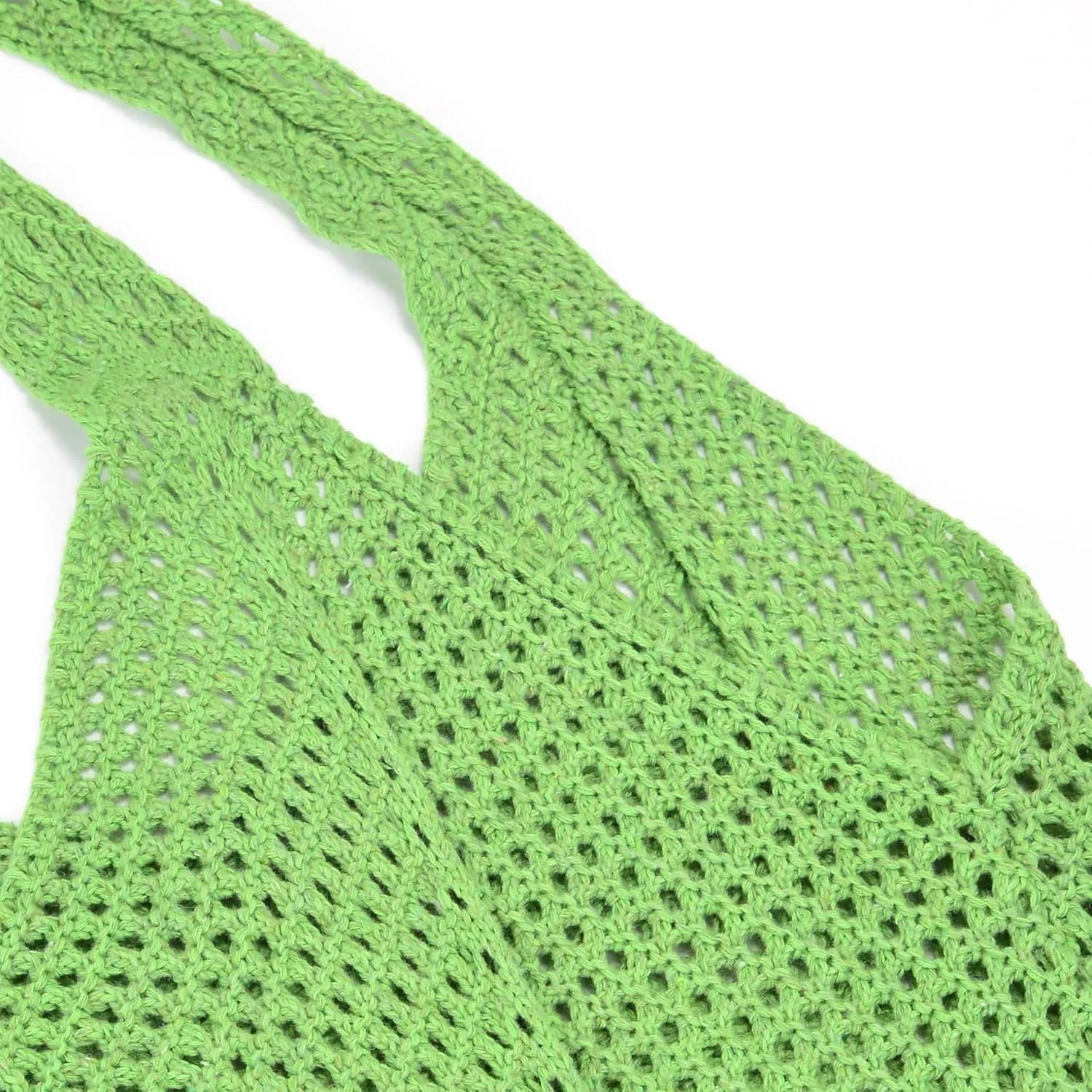 Crochet Tote Bag for Women Summer Beach Mesh Woven Shoulder Handbags Boho Knit Bag