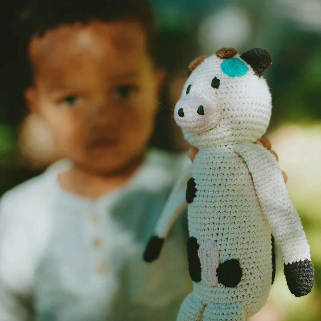 Crocheted Cow Plush