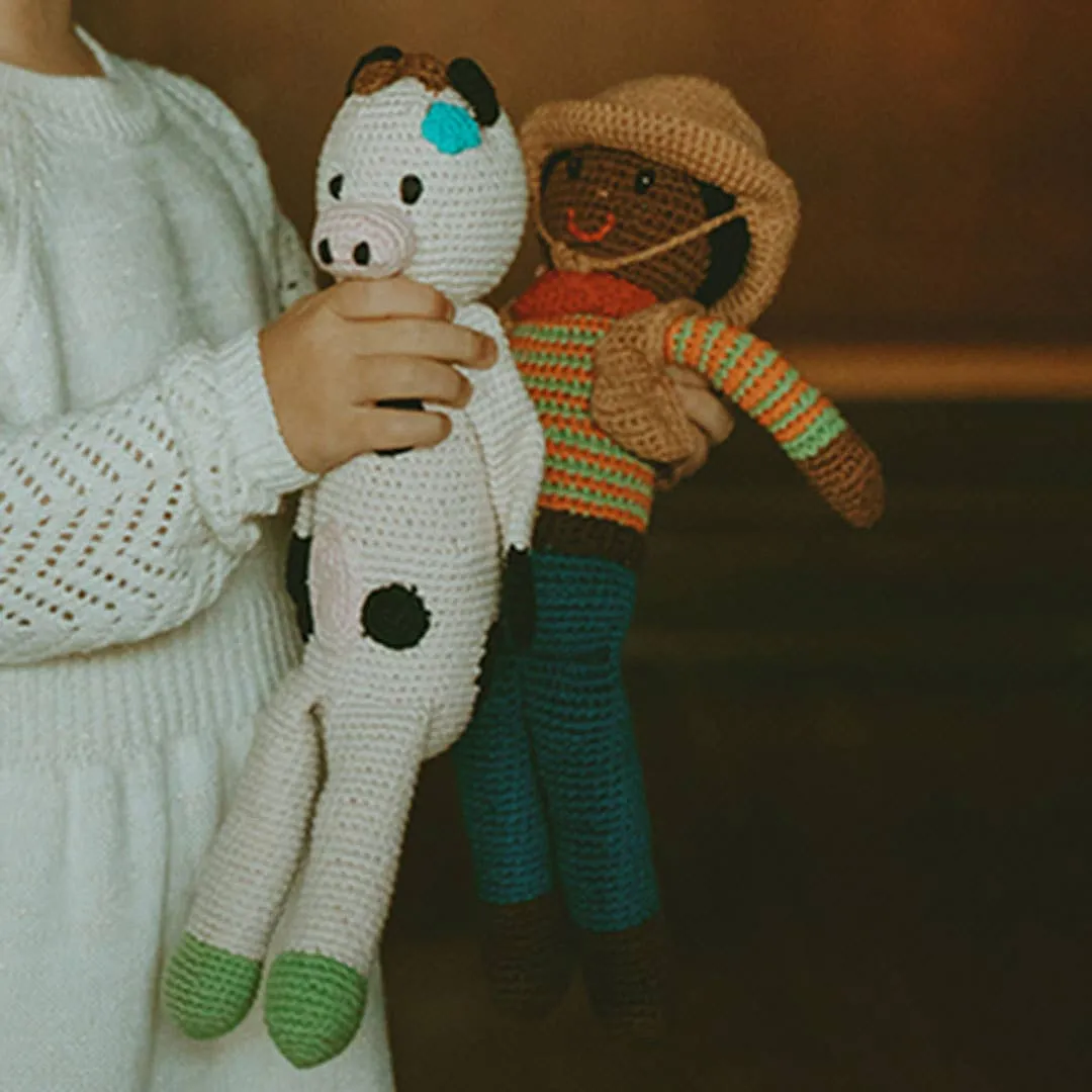 Crocheted Cow Plush