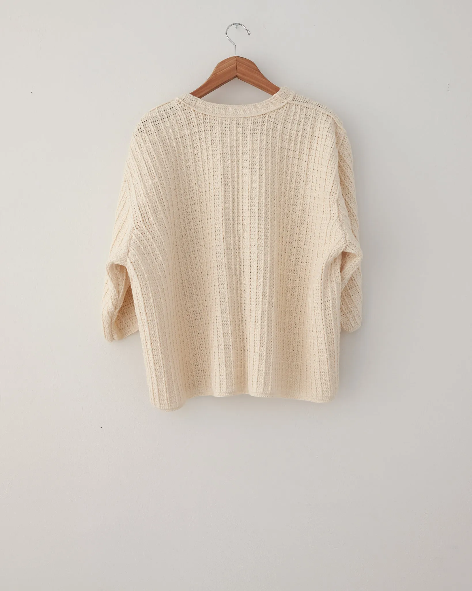 Crop Crochet T Knit