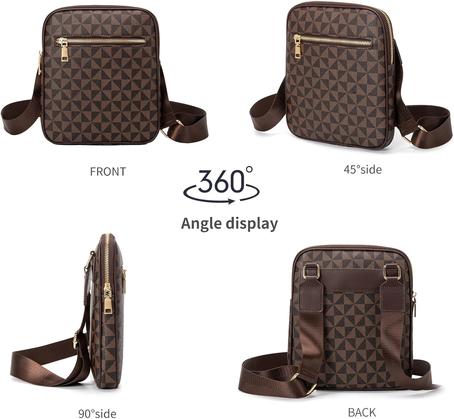 Crossbody Bag for Mens, Men's commuter shoulder bag, Travel bag Work Business Small men's satchel