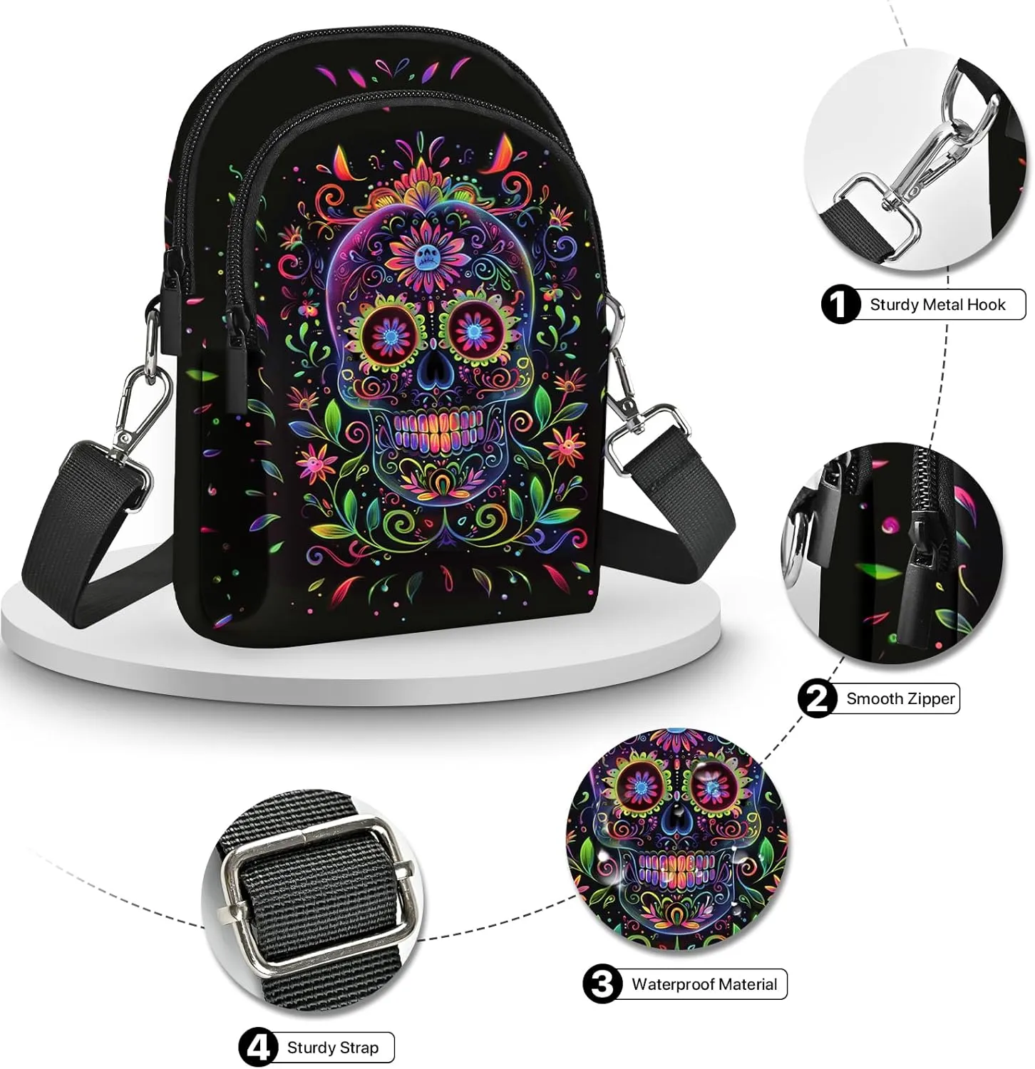 Crossbody Bags for Women Cell Phone Purse Casual Shoulder Bag with Adjustable Strap Card Slots for Travel Work