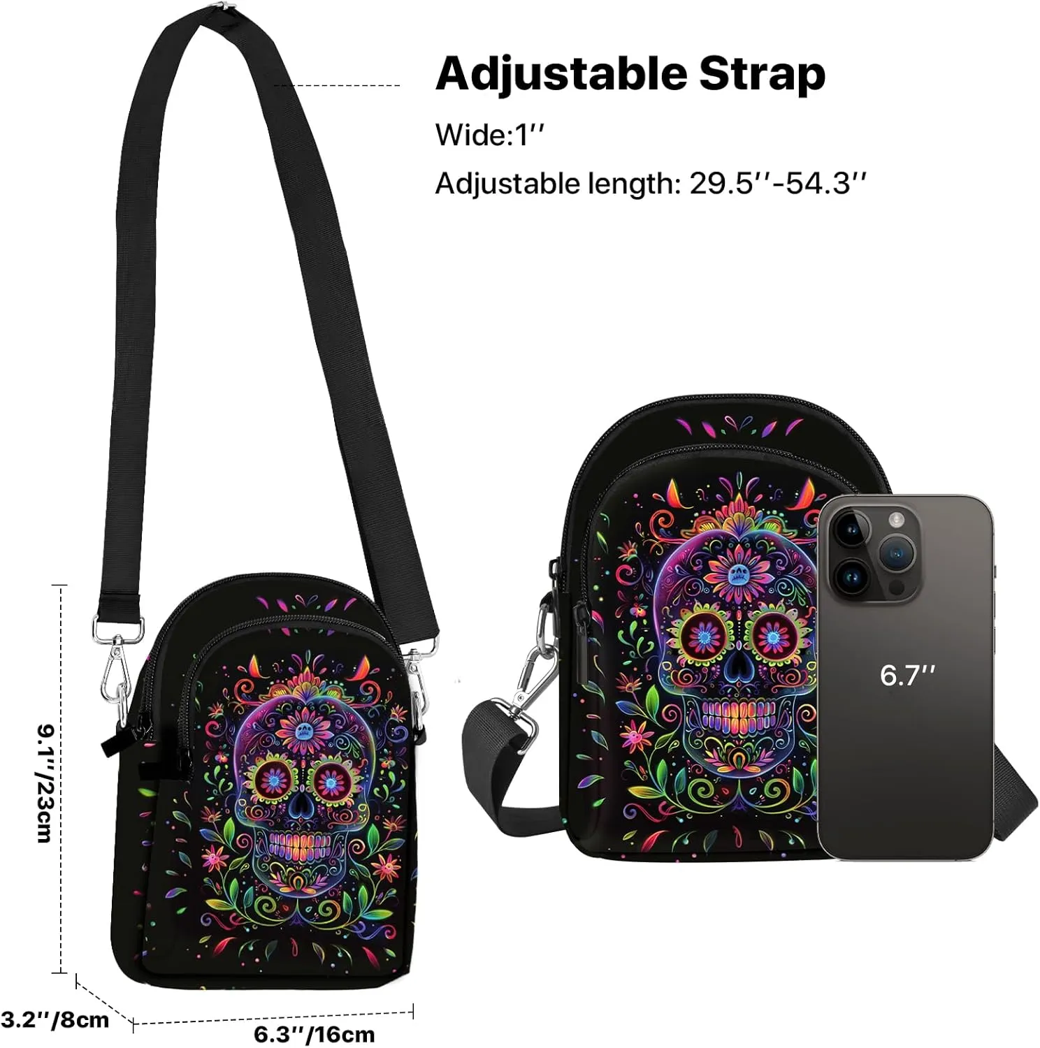Crossbody Bags for Women Cell Phone Purse Casual Shoulder Bag with Adjustable Strap Card Slots for Travel Work