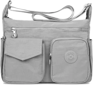 Crossbody Bags for Women Multi Pocket Shoulder Bags Purses with Adjustable Strap Waterproof Satchel Bag