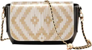 Crossbody Bags for Women Trendy Women's Black Shoulder Bag Small PU Leather Flap Cross Body Bag Handbags