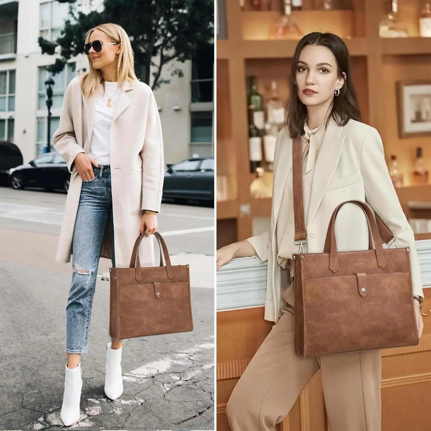 Crossbody Purses and Handbags for Women Leather Tote Purse Womens Top Handle Satchel with Detachable Strap