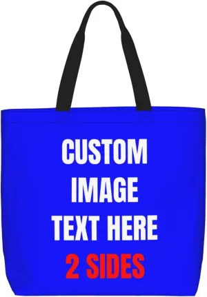 Custom Tote Bags Custom Bag With Logo Personalized Bags Shopping Bags Reusable Grocery Bags Bulk For Women Teachers Gifts