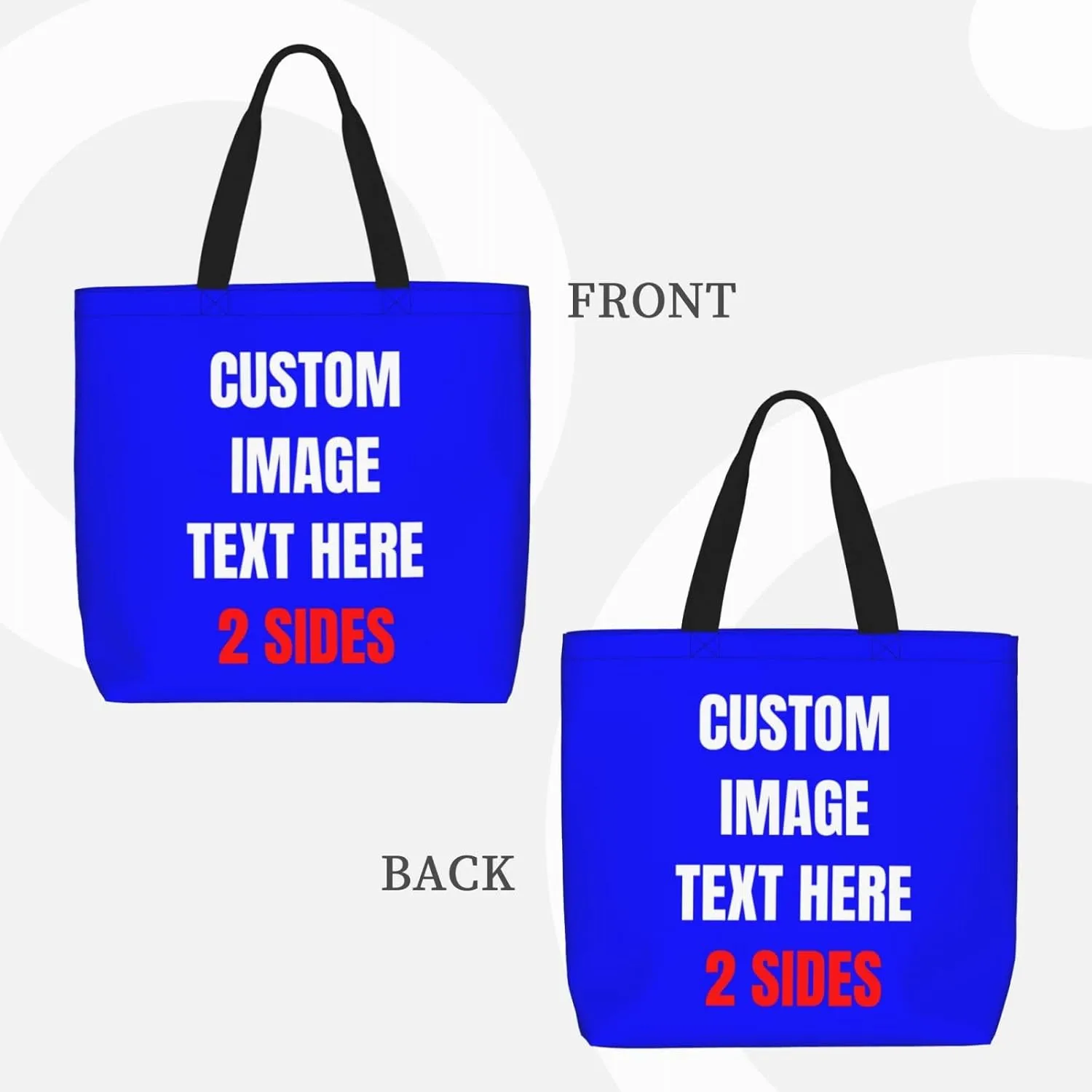 Custom Tote Bags Custom Bag With Logo Personalized Bags Shopping Bags Reusable Grocery Bags Bulk For Women Teachers Gifts