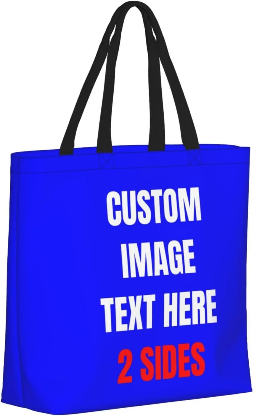 Custom Tote Bags Custom Bag With Logo Personalized Bags Shopping Bags Reusable Grocery Bags Bulk For Women Teachers Gifts