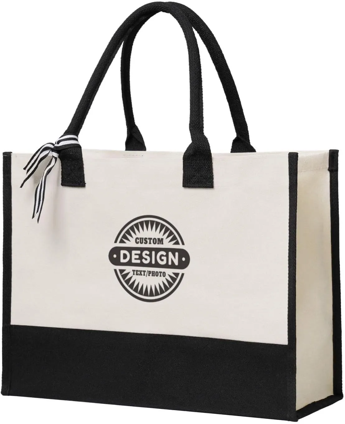 Custom Tote Bags with Logo, Personalized Tote Bags For Women, Customized Tote Bags Bulk, Gifts for Mom, Daughter, Girlfriend