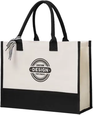 Custom Tote Bags with Logo, Personalized Tote Bags For Women, Customized Tote Bags Bulk, Gifts for Mom, Daughter, Girlfriend